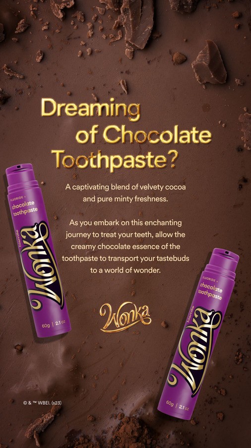 Hismile Wonka Chocolate Toothpaste