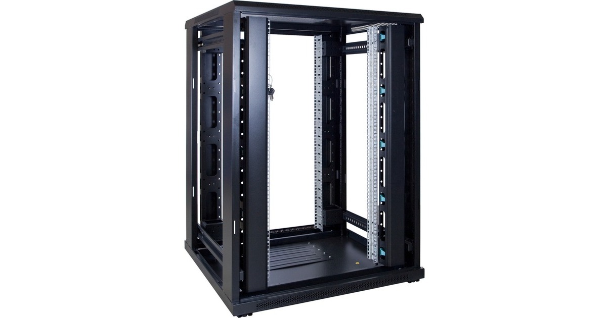 DSI22U serverkast met geperforeerde deur - DS8822PP server rack  (Zwart, 800 x 800 x 1200mm)