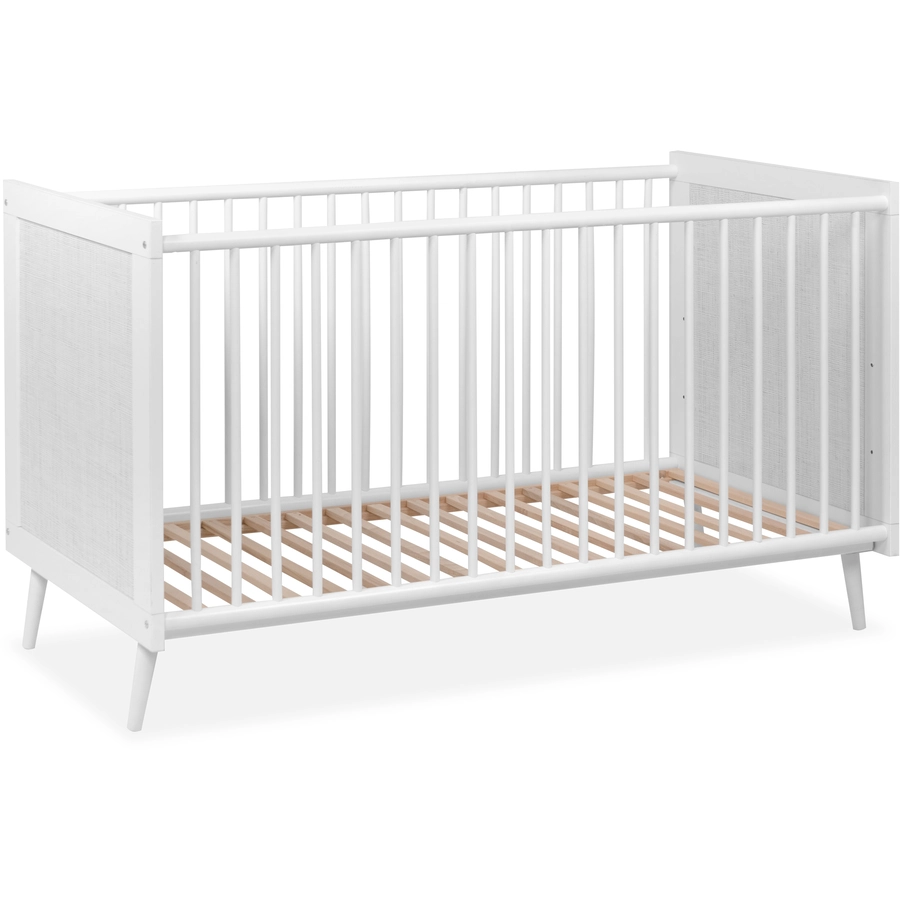 Finori Babybett Tillie, Rafia-Geflecht, Weiß Weiß