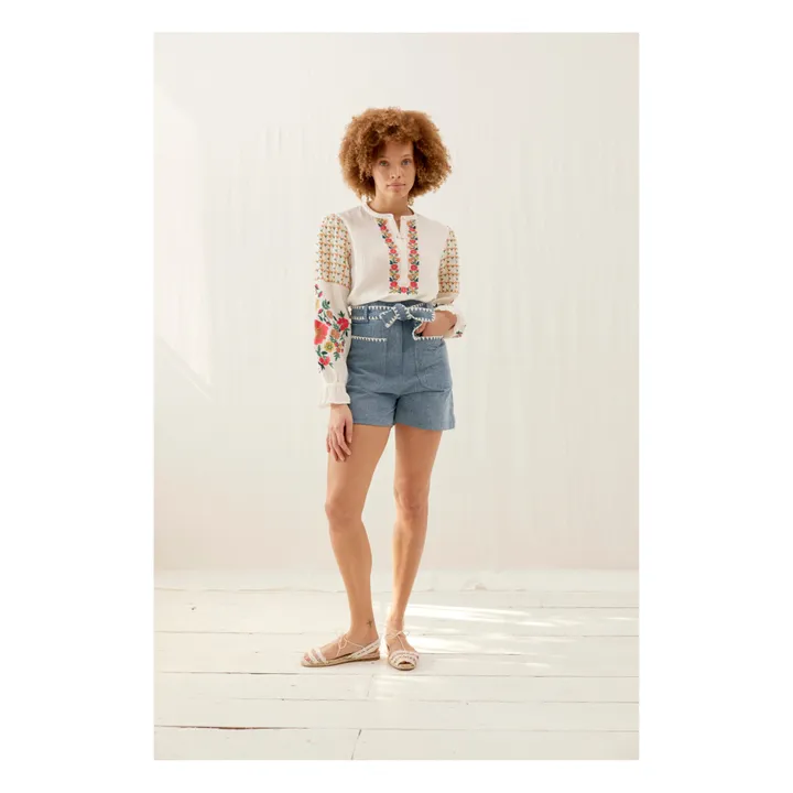 Louise Misha Blouse Marielle Coton Bio - Collection Femme | Ecru