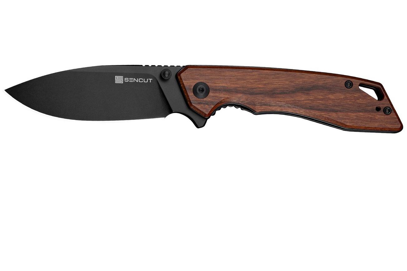 SENCUT Stratex S25055-3 PVD 9Cr18MoV, Guibourtia Wood, zakmes