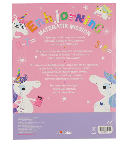 Forlaget Bolden Aktivitätsbuch - Einhorn-Mathematik-Mission - D