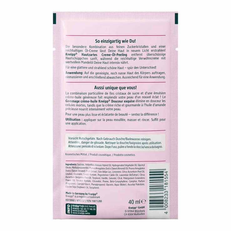 Kneipp hautzartes Creme-Öl-Peeling, 40 ml