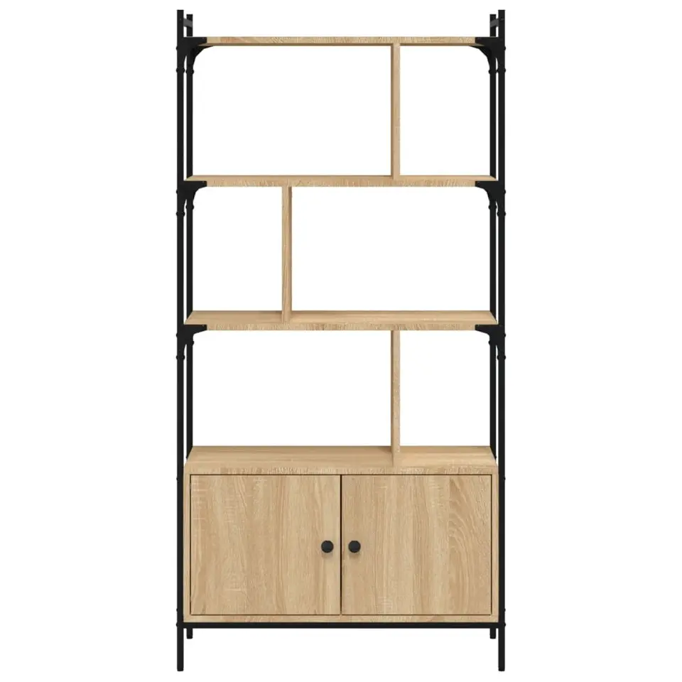 vidaXL - Boekenkast - Bruin - Bewerkt hout