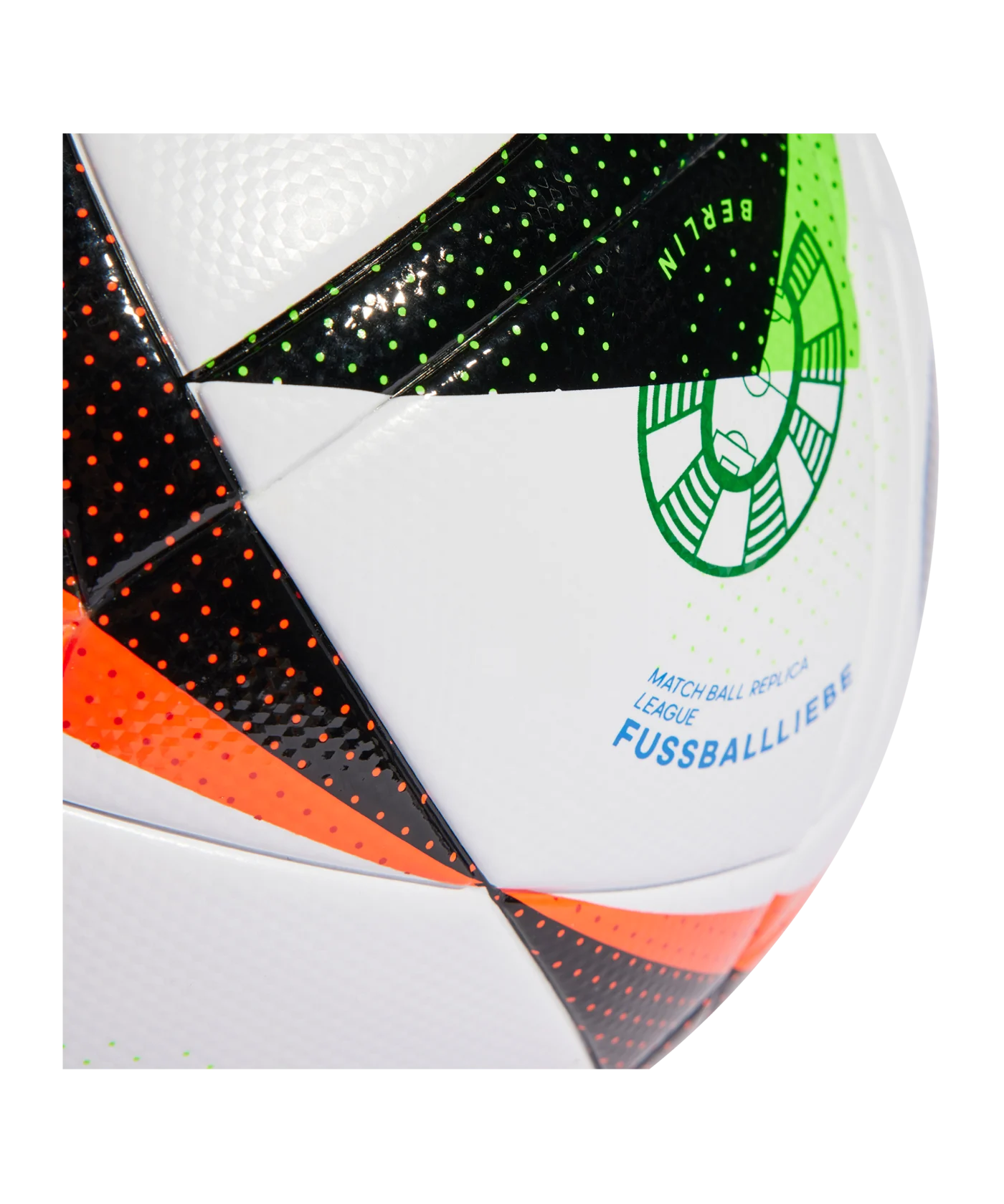 adidas Fussballliebe League Trainingsball EM 2024 Weiss Schwarz Blau