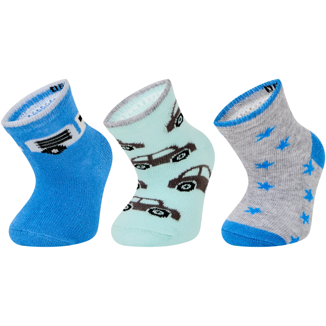 Hoodadoo babysokjes Maten 68 - 92 | 3 paar | diverse varianten