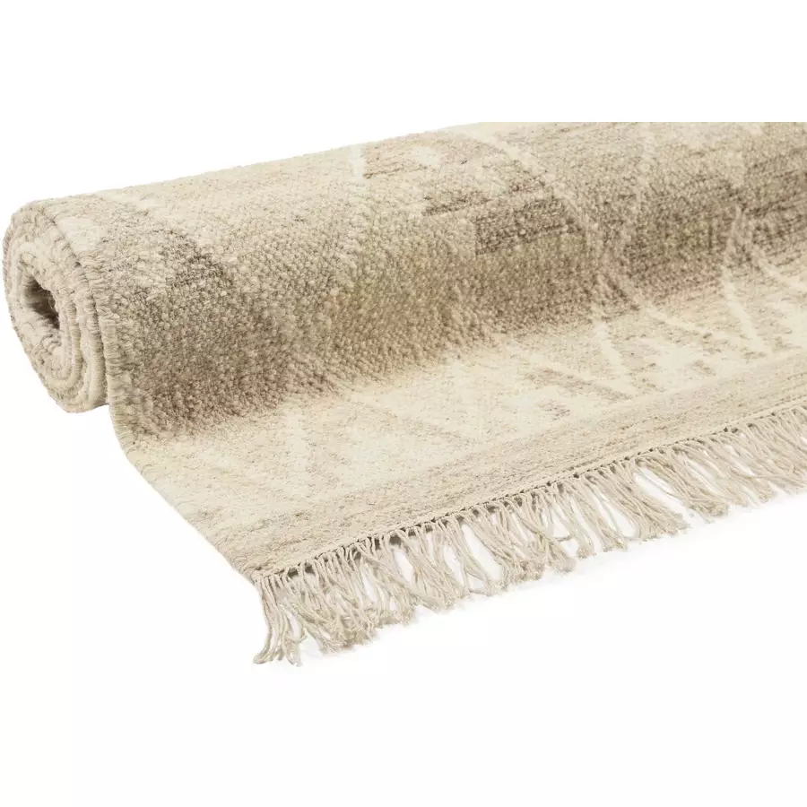 Green Looop Kelim Teppich Vermont beige