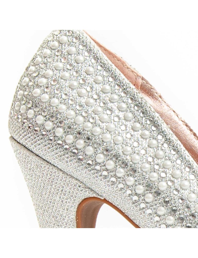 Silver High Heel Ladies Shoes