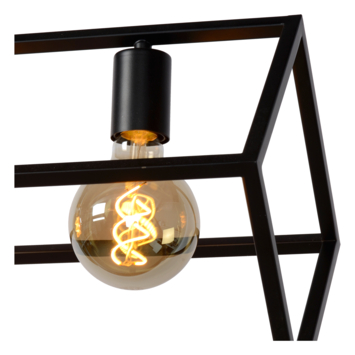 Lucide hanglamp Fabian zwart 80x28 cm (lxb)
