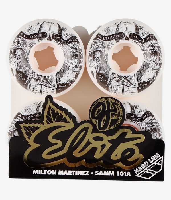 OJ Martinez Craneo Elite Hardline Rollen (white black) 56mm 101A 4er Pack
