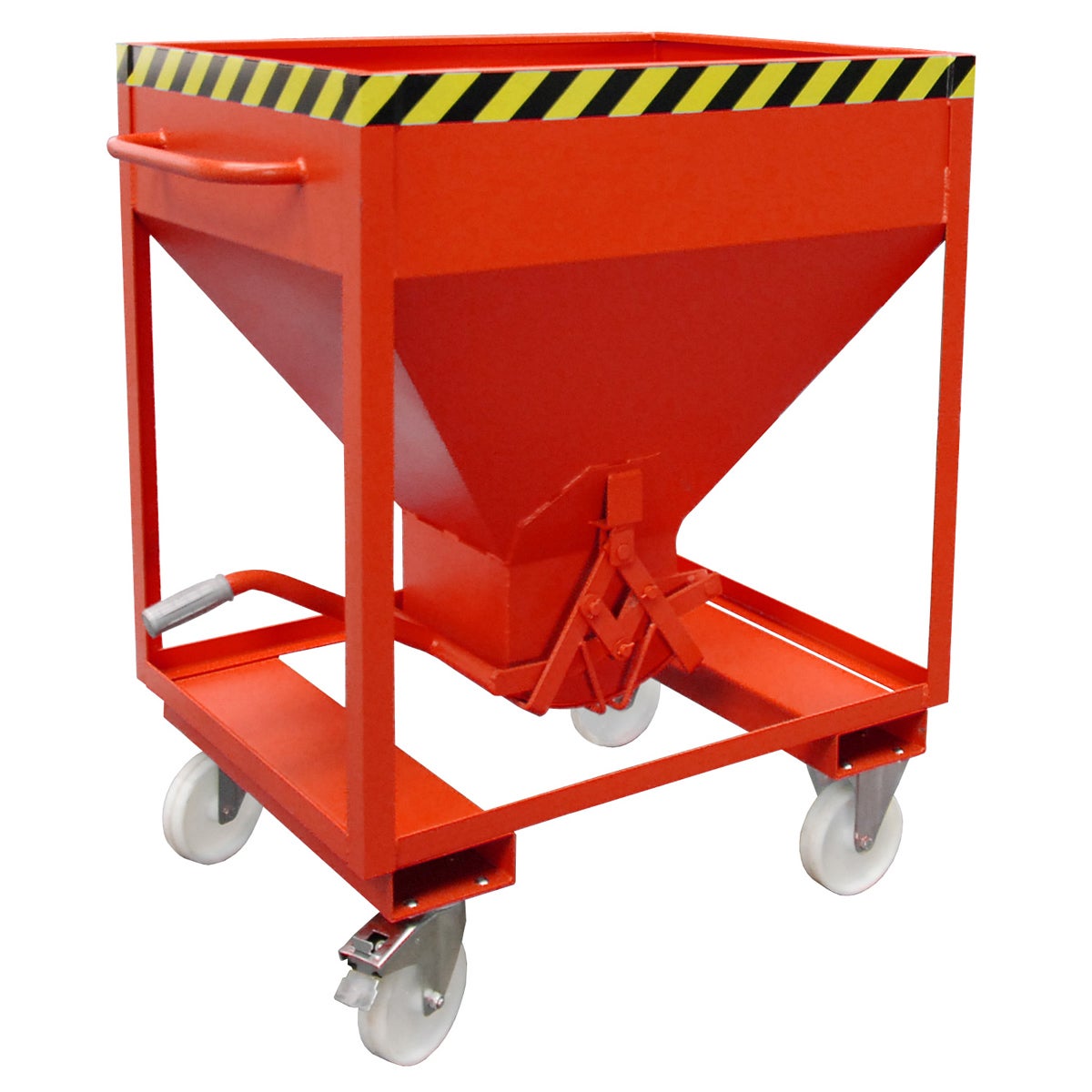 Bauer silocontainer SRE 375, geschilderd, vuurrood