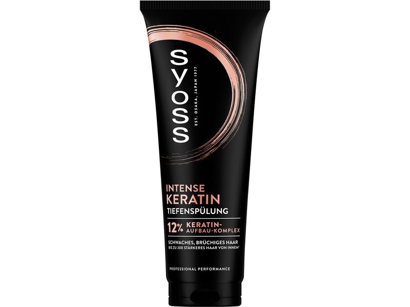 Syoss Haarspülung Intense Keratin 250 ml Tiefenspülung glättet und hilft strapaziertem Haar