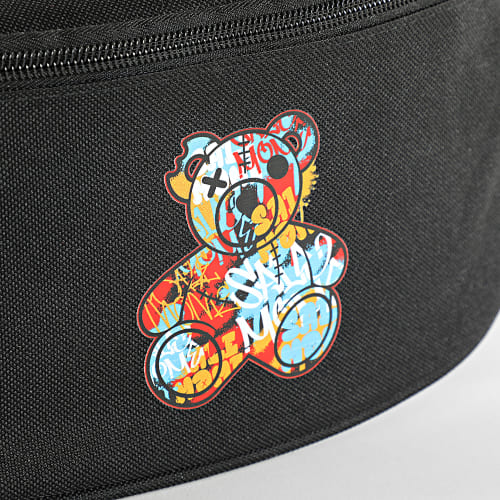 Sacoche Banane Nounours Graffiti Noir Rouge
