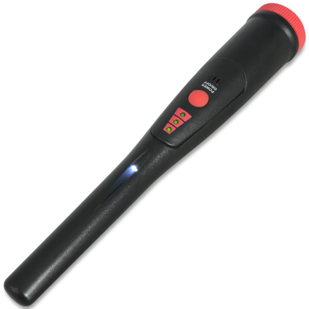 vidaXL Precisiemetaaldetector, zwart en rood