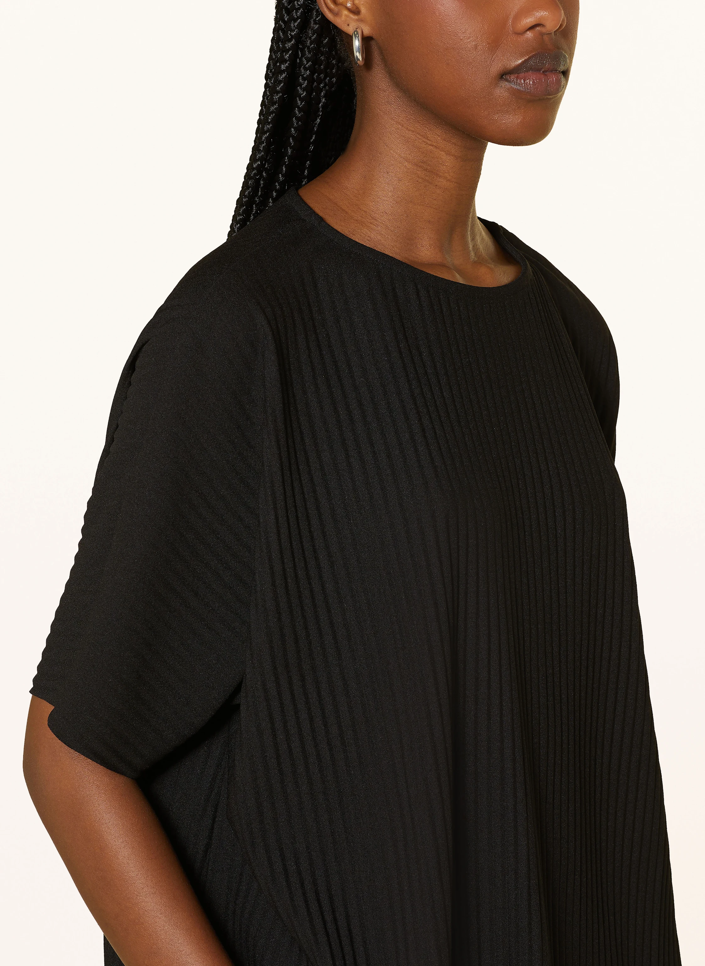 MRS & HUGS Cropped-Shirt mit Plissees