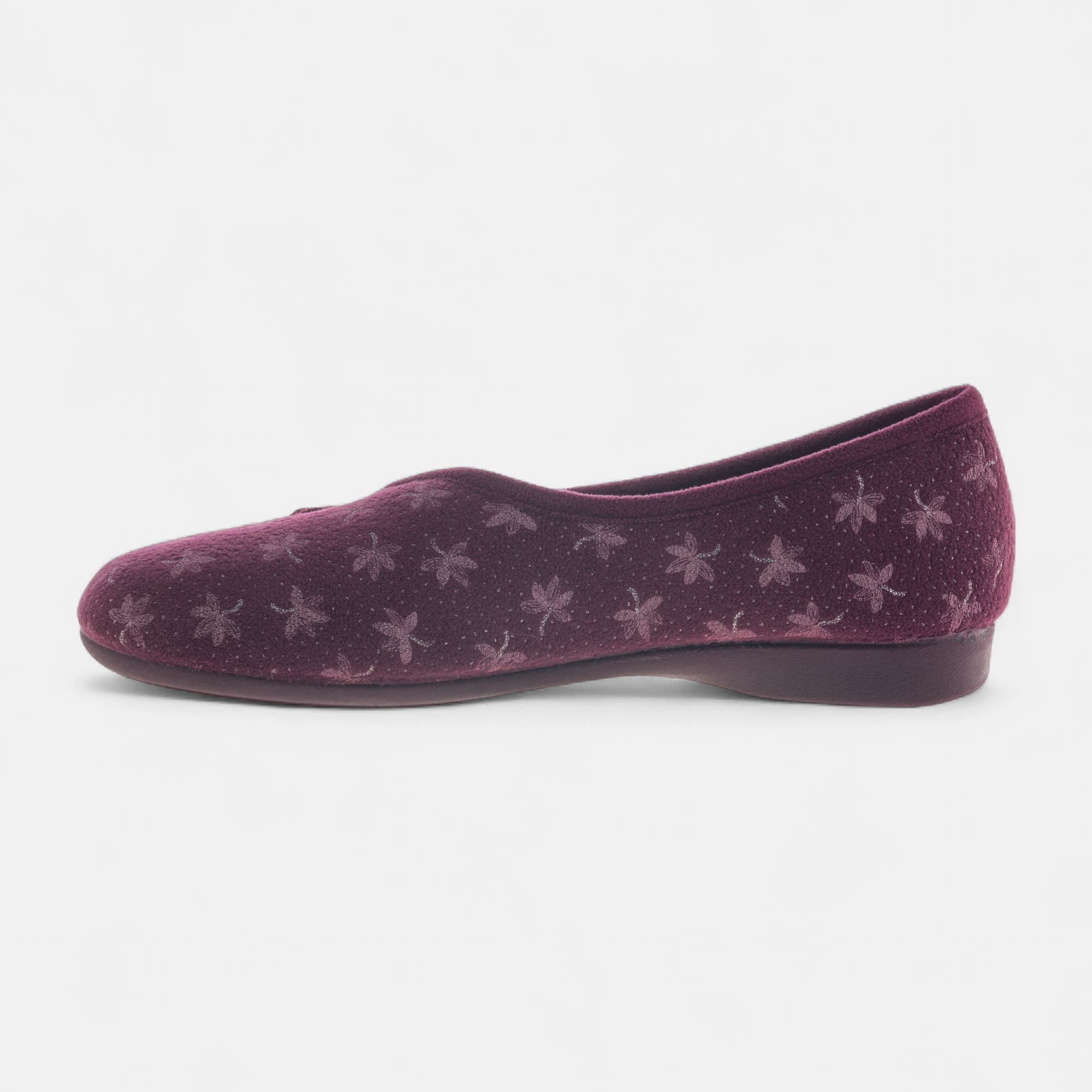 Chaussons ballerines Femme bordeaux