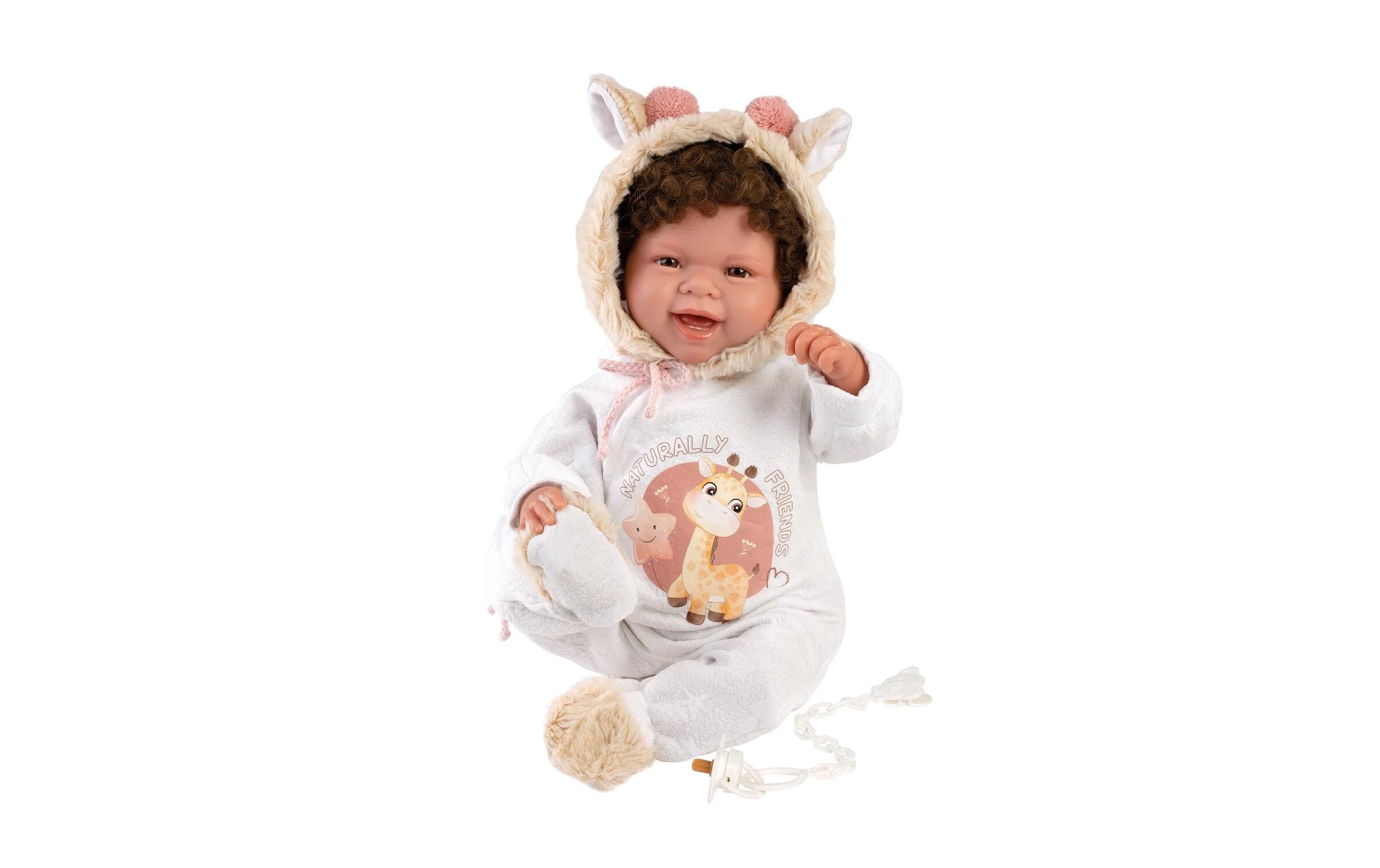 Babypuppe Tala mit Locken 44 cmNewborn-Puppe mit weichem Stoffkörper