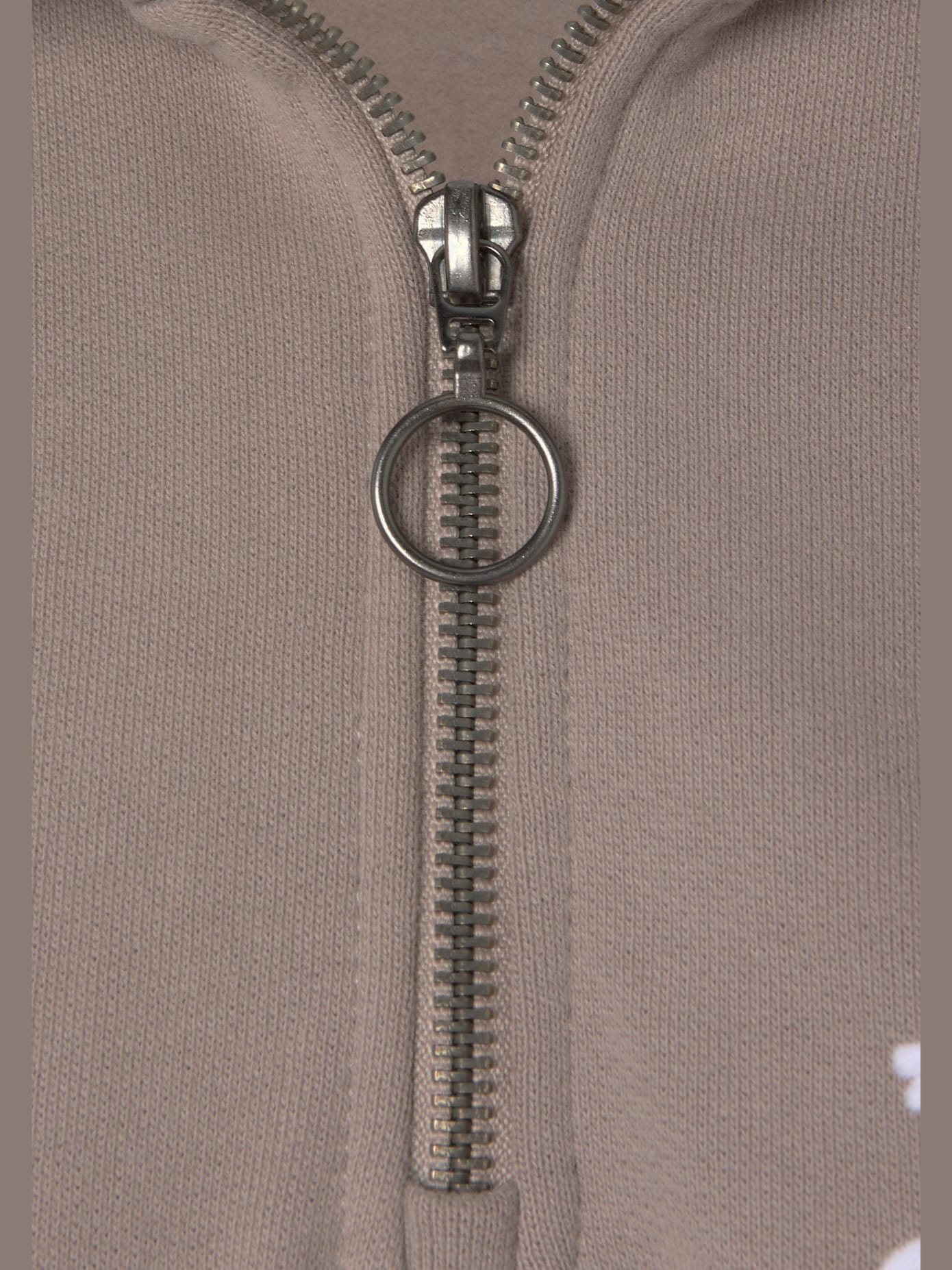 Sweat-shirt glissière au col