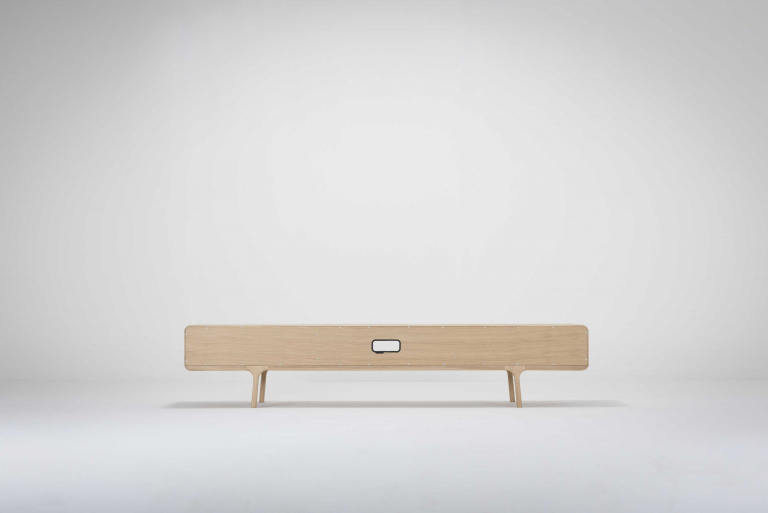 Gazzda Fawn lowboard tv-meubel 2 lades 220x45 naturel