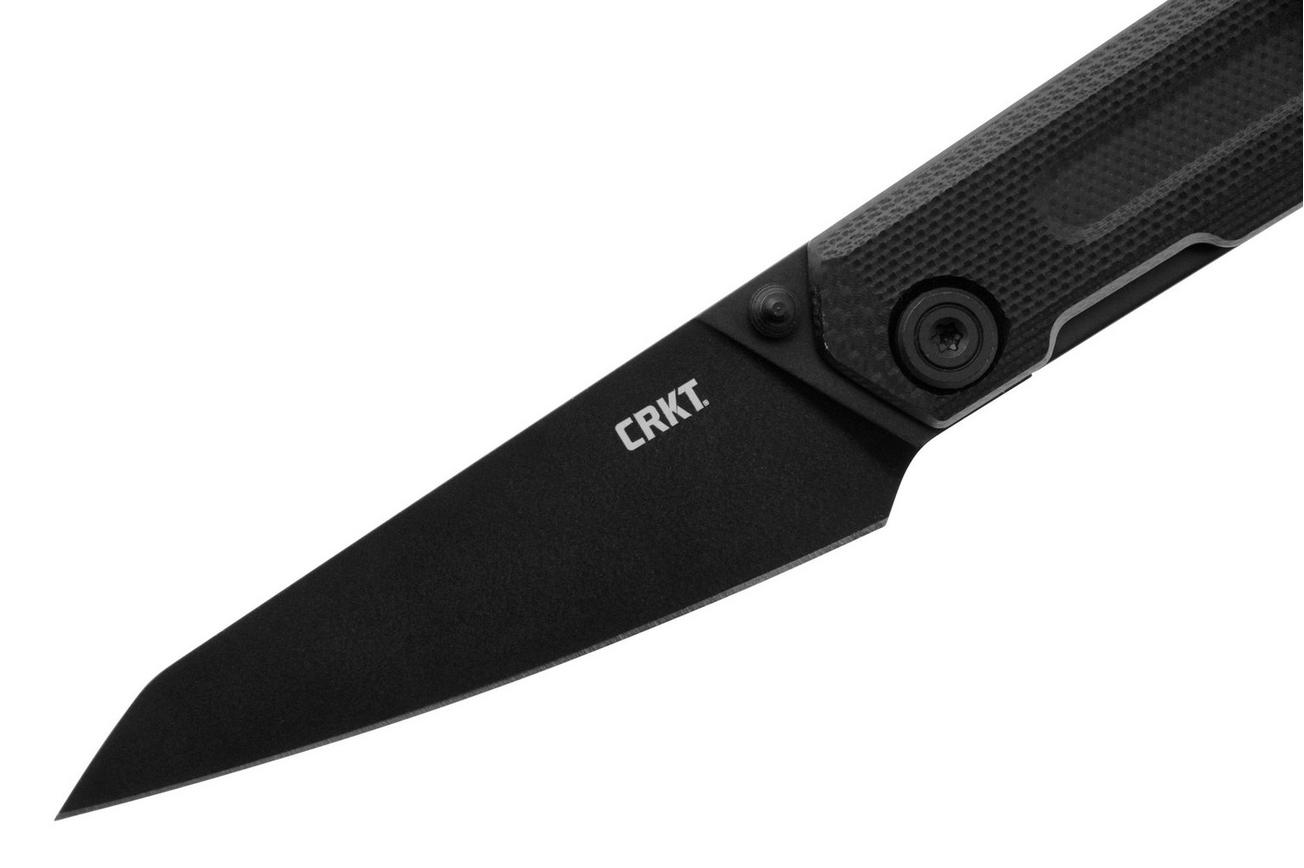 CRKT Straight 2670 Black Oxide D2, Black G10, zakmes, T. J. Schwarz design