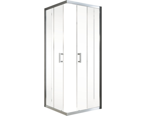Hoekschuifdeur SCHULTE Sunny ExpressPlus 80 x 80 cm helder glasprofiel kleur chroom