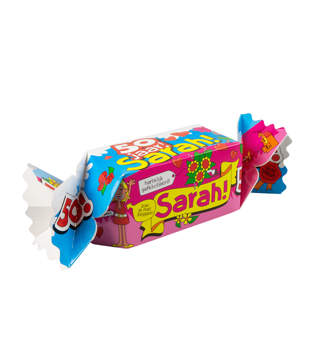 Geschenkdoosje Sarah 50 Jaar 26cm