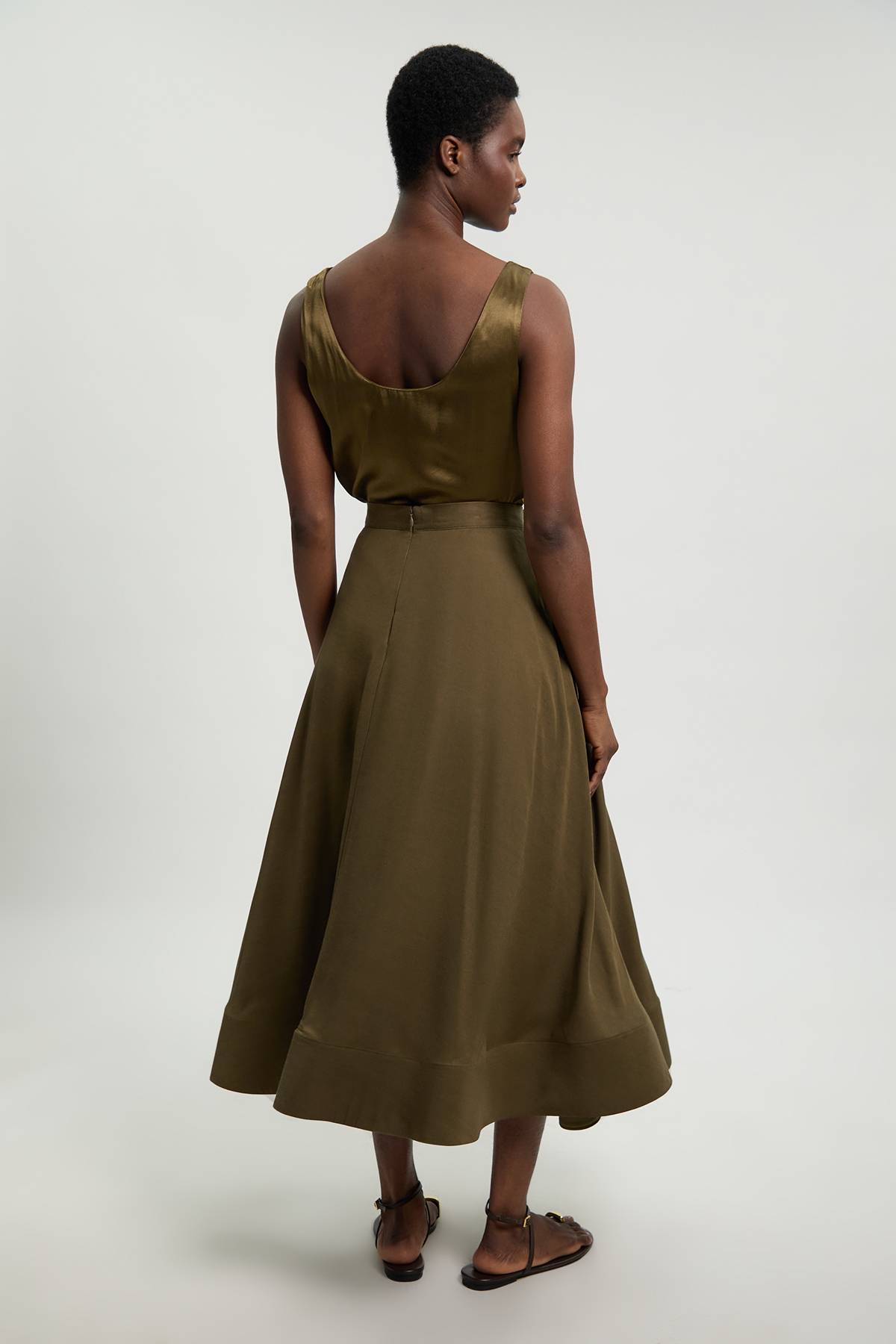 KarenMillen Jupe De Soirée Tissée En Viscose Et Lin Petite