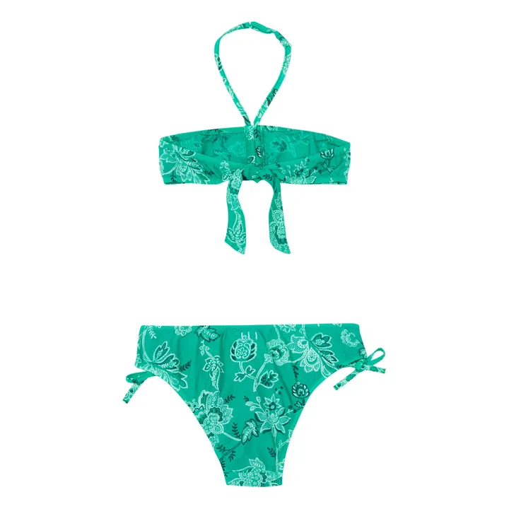 Sunchild Maillot de Bain 2 pièces Imprimé Marathi | Vert Menthe