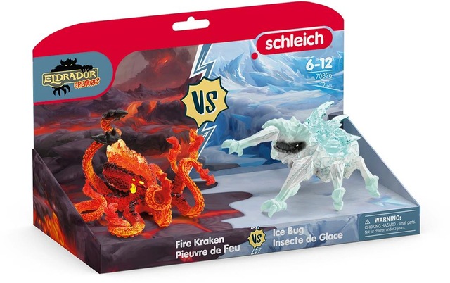 Schleich® Spielfigur »Eiskäfer vs. Feuerkrake«