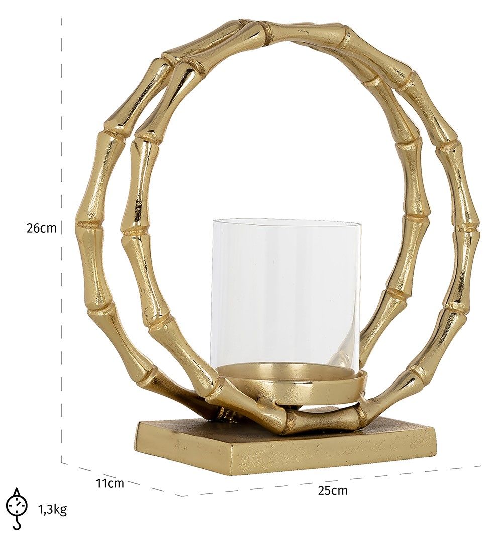 Windlicht 211586 klein Merlyn B25 x D11 x H27 cm