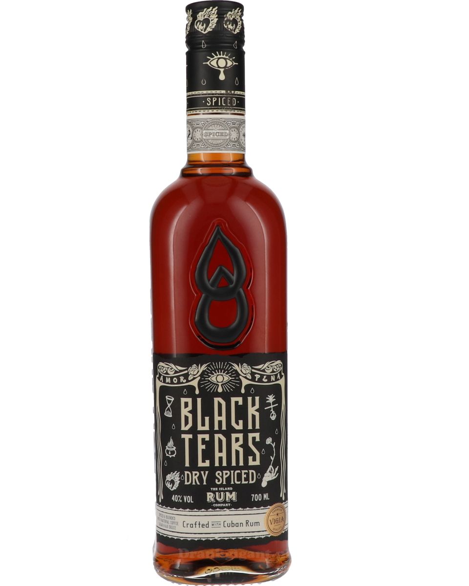 Black Tears Dry Spiced Rum 70 cl