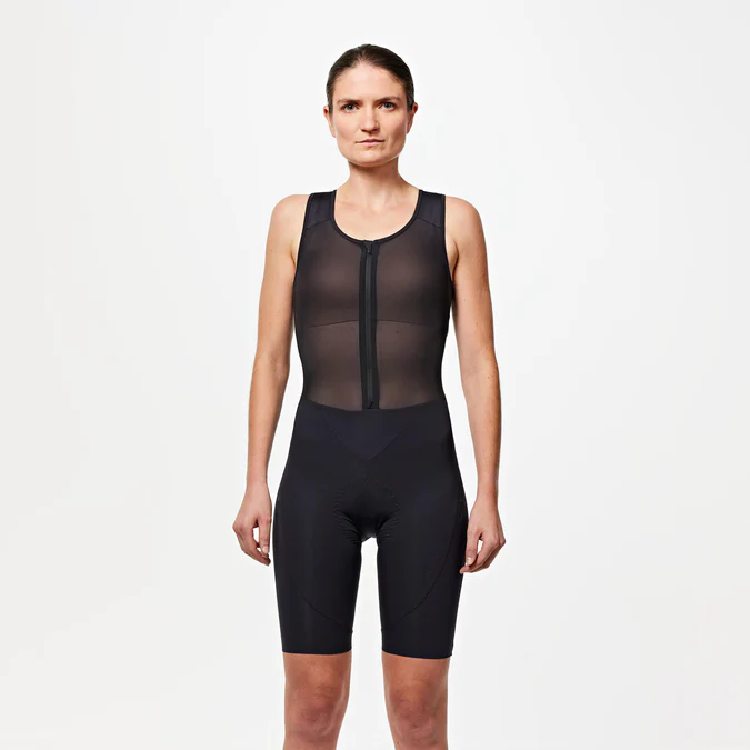 Decathlon Van Rysel - Calças de ciclismo femininas Van Rysel Quick-Zip Sport