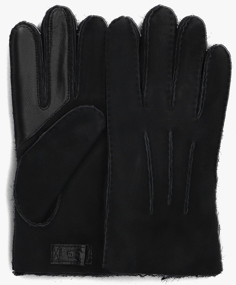 zwarte ugg handschoenen contrast sheepskin tech glove
