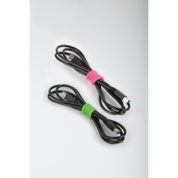 Kabelbinder spiraal 2 kleuren 100mm - 2 stuks