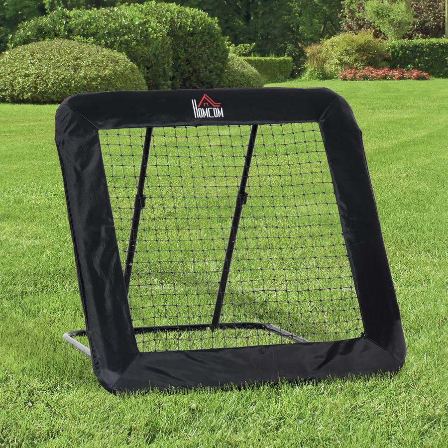 HOMCOM Rebounder mit Bodennagel schwarz