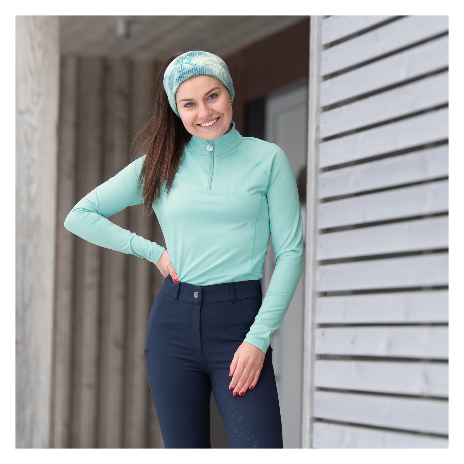 RIDE now Winter-Funktionsshirt - iced blue