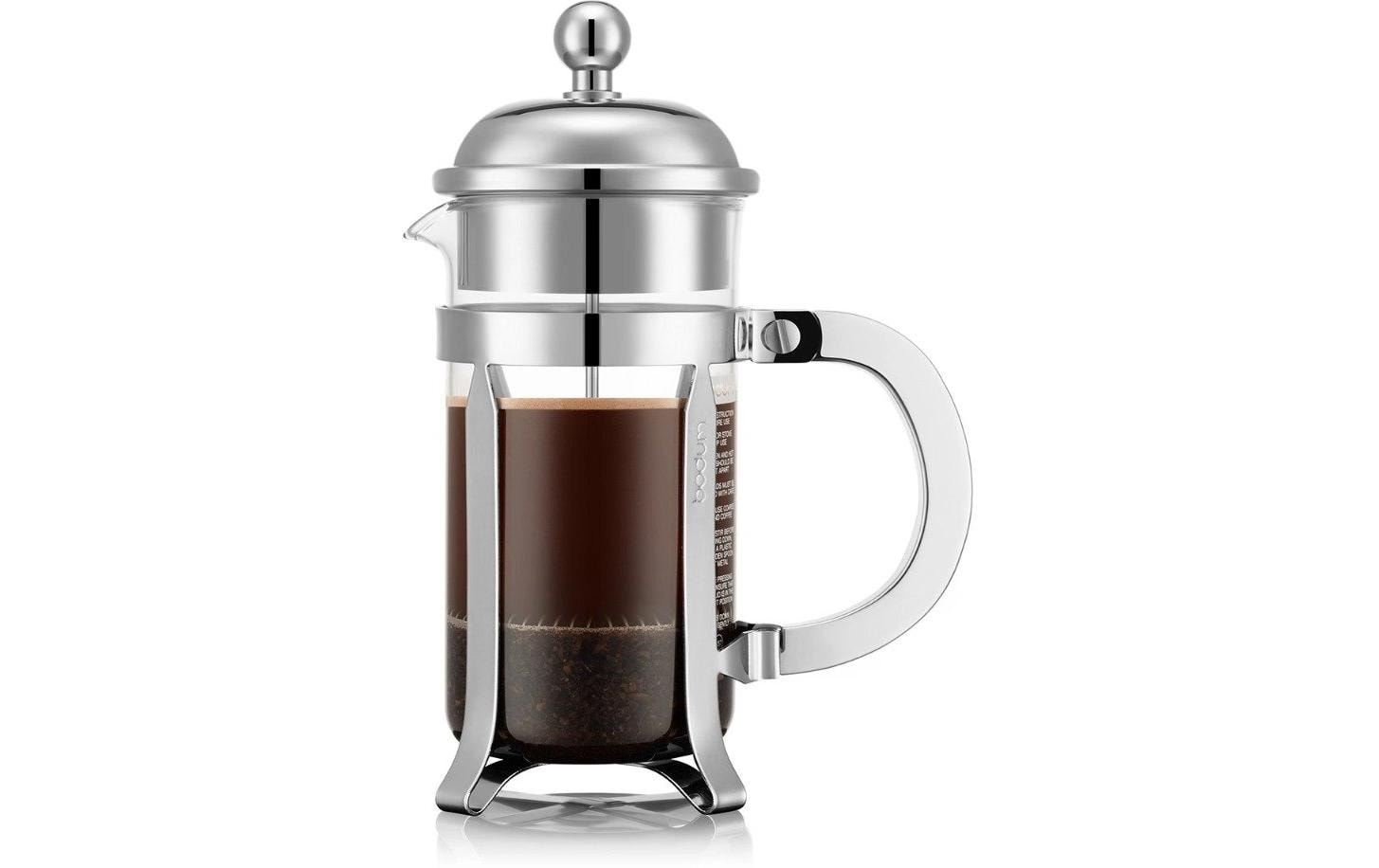 Kaffeebereiter Chambord Verchromt, Silber, 0.35 lKaffeemaschine mit Metallgriff, 3 Tassen