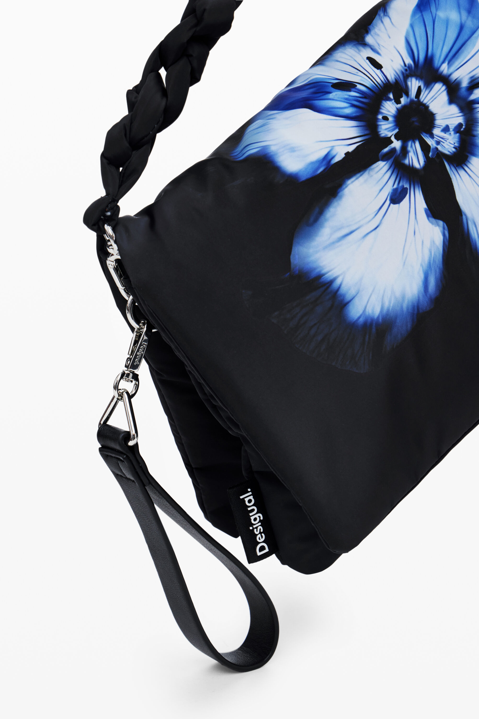 Bolsa de ombro com estampa floral
