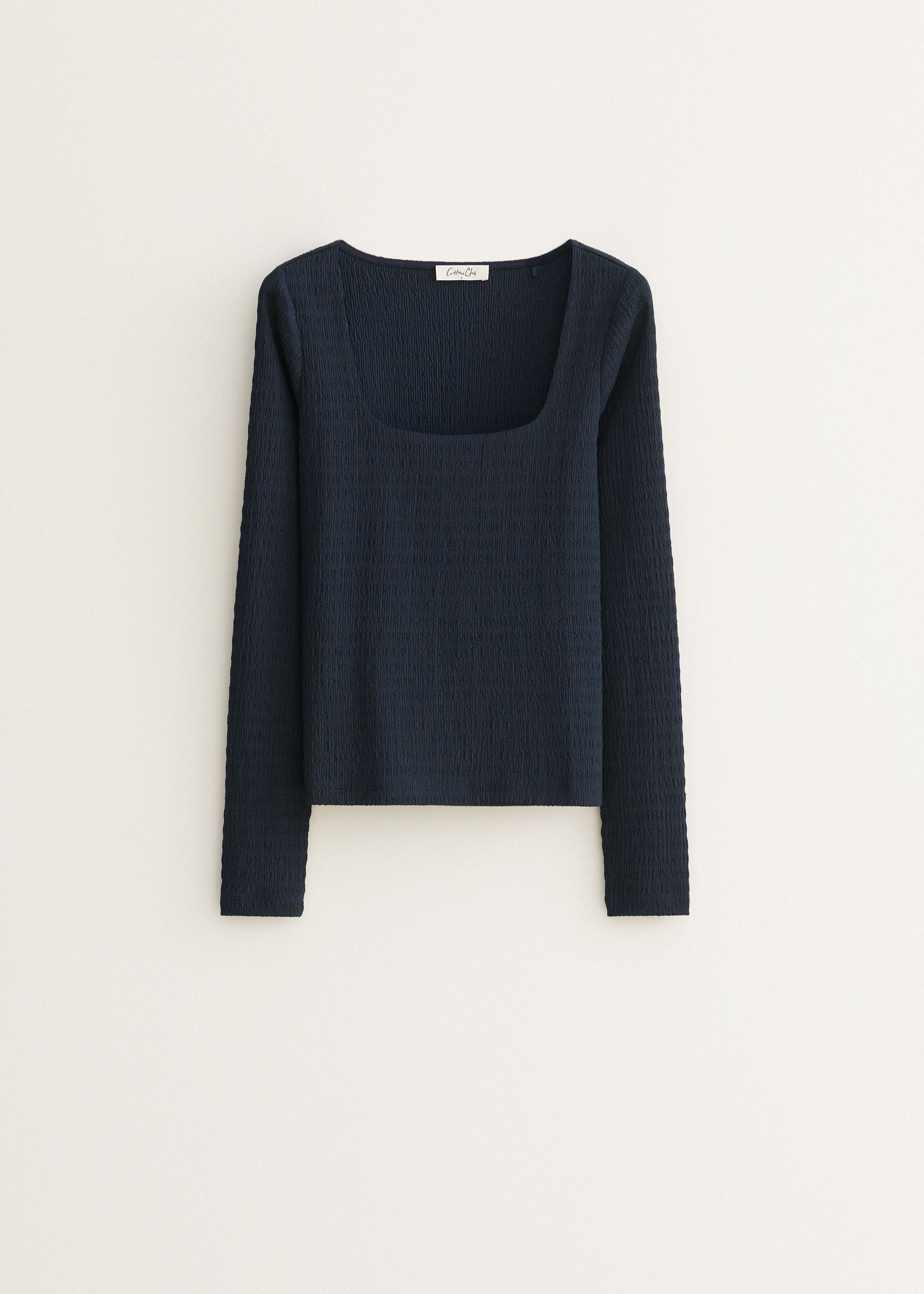 Longsleeve met vierkante hals
