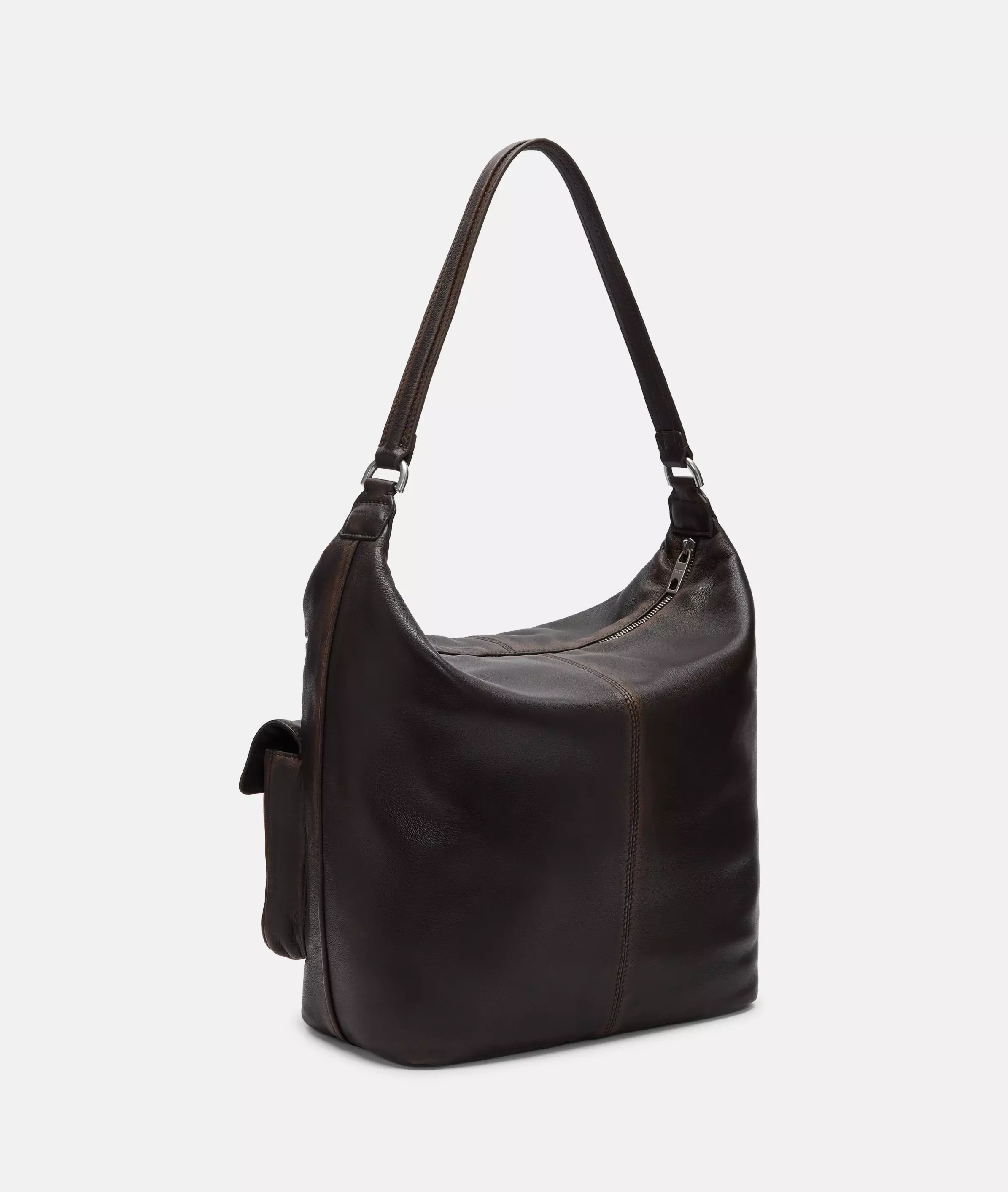 Andrea Hobo M Spacious leather bag with a vintage look