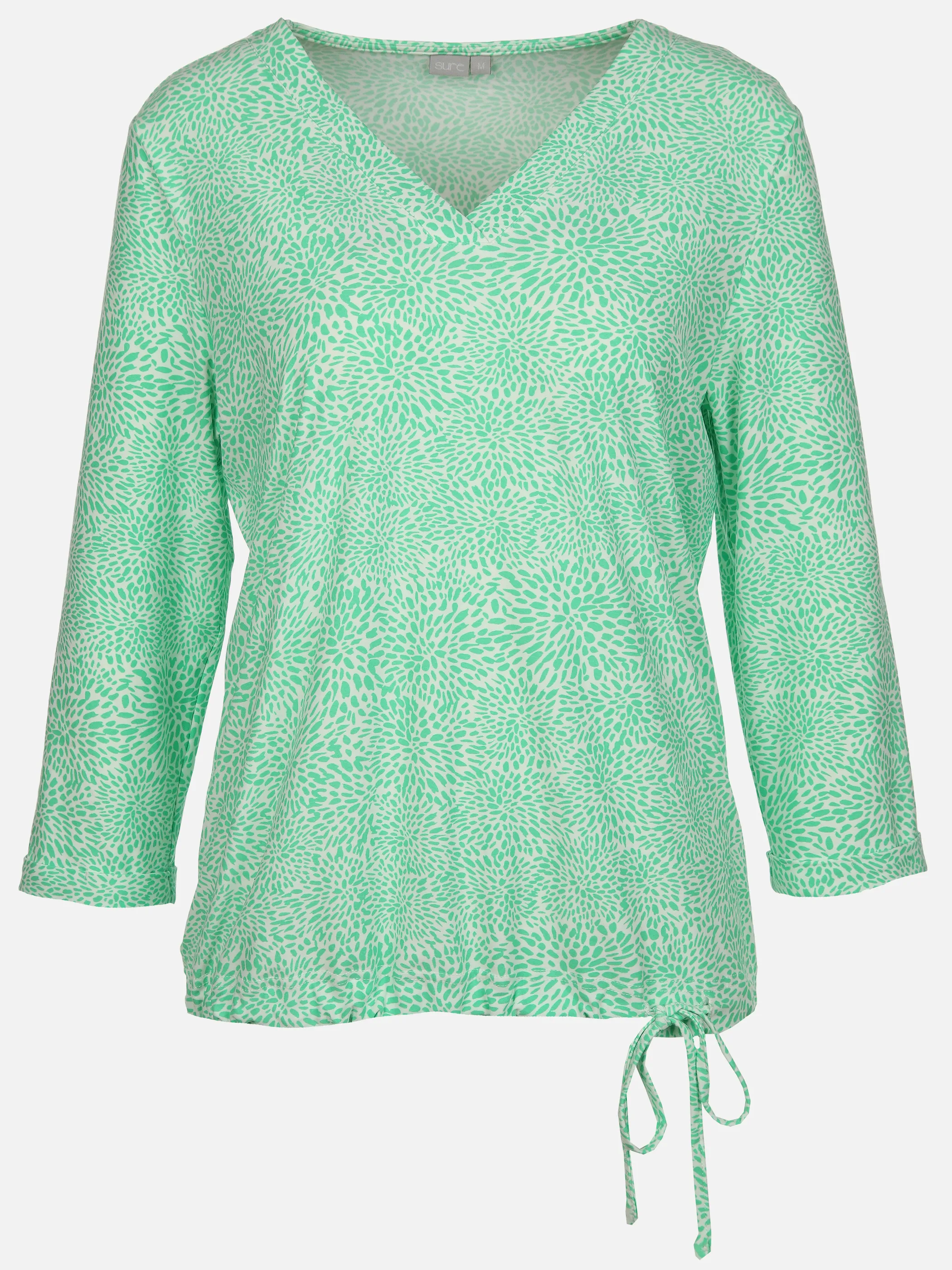 Damen Shirt mit Alloverprint und 3/4 Ärmel