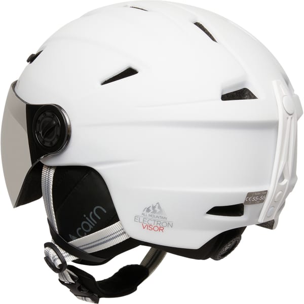 Casque de ski CAIRN ELECTRON VISOR VISIERE FLASHEE BLC MAT BLANC MAT