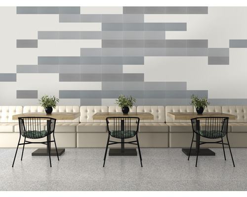 Aardewerk wandtegel Loft gris 20 x 50 cm