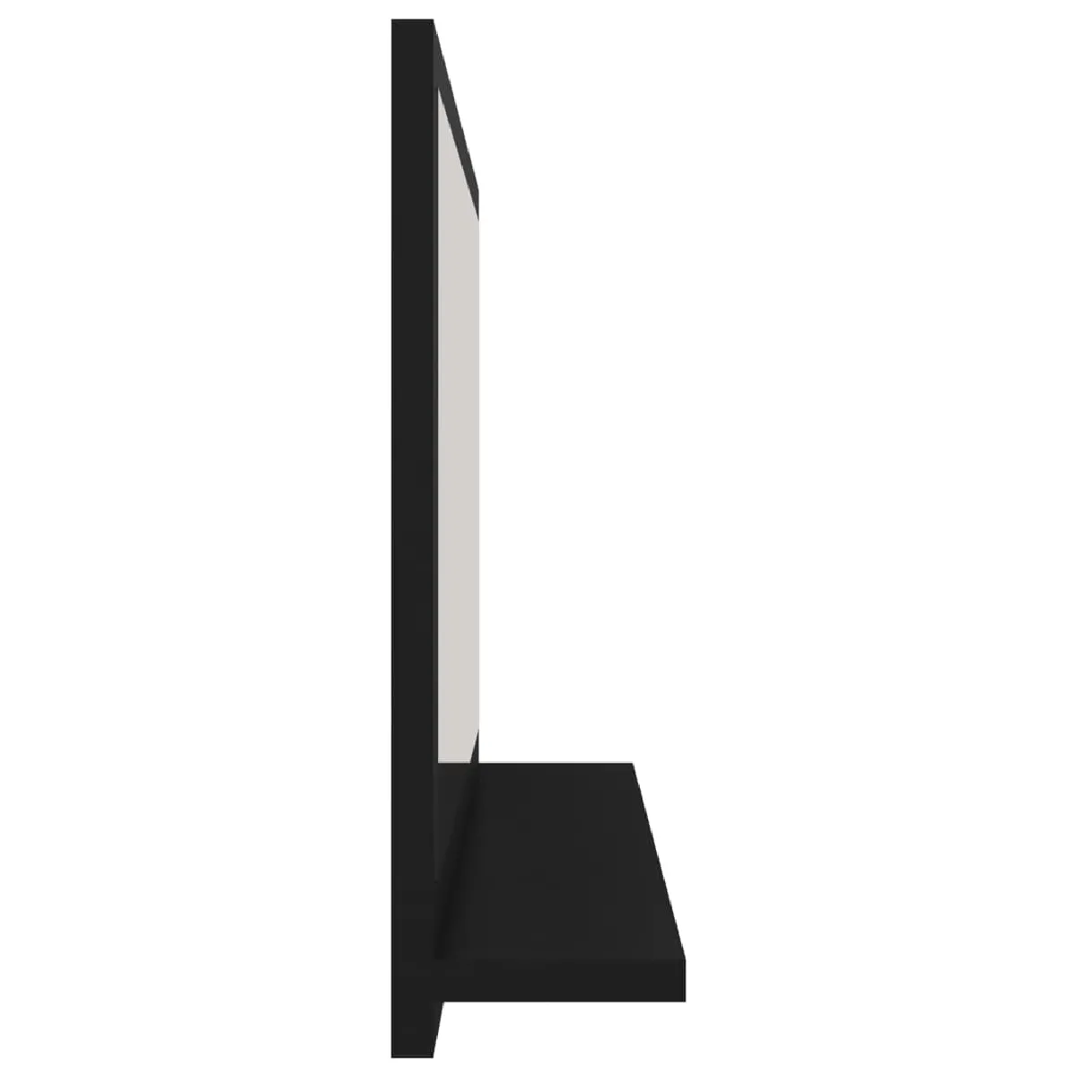 VidaXL Miroir salle de bain noir 60x10.5x37 cm