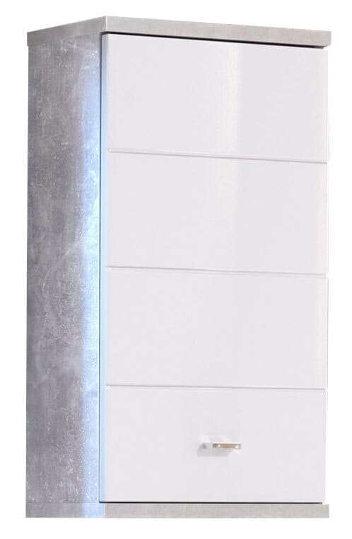 Hängeschrank Pool Weiß/Betonoptik ca. 38 x 71 x 23 cm