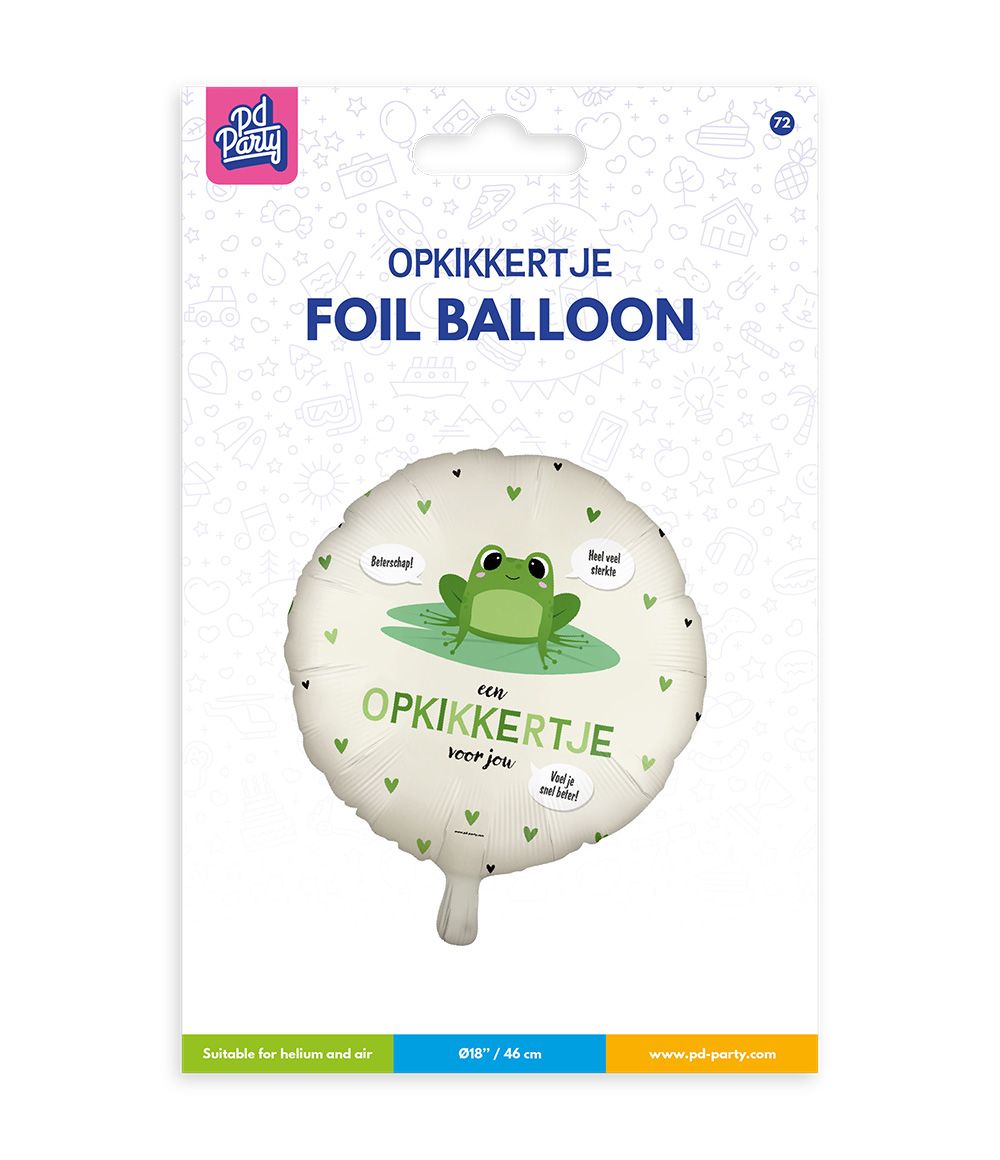 Opkikkertje Helium Ballon Leeg 46cm