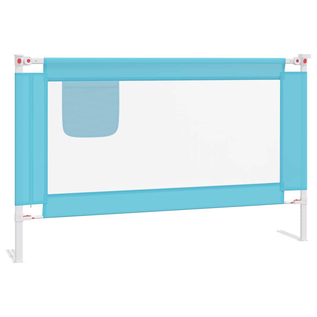 vidaXL Babybedhek 120x25 cm stof blauw