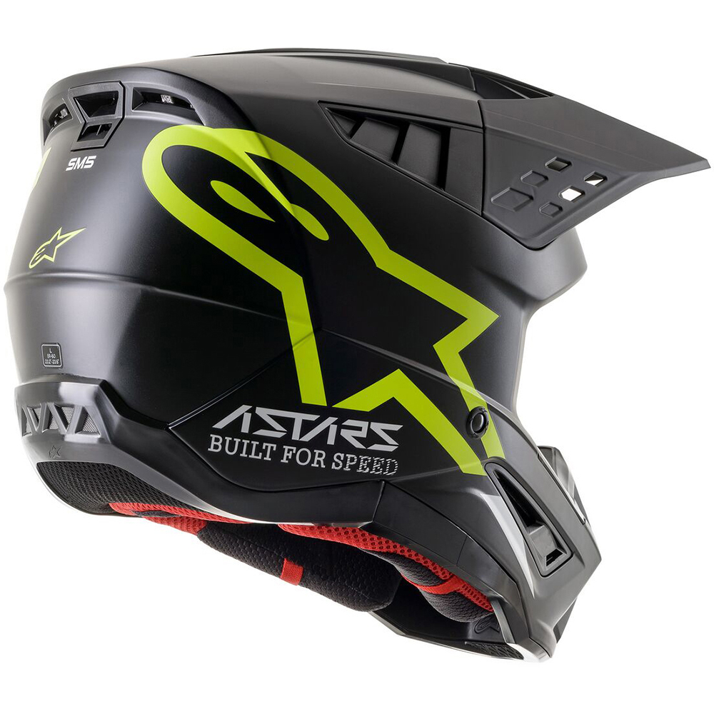 Alpinestars - Casque S-M5 Compass Noir / Jaune fluo