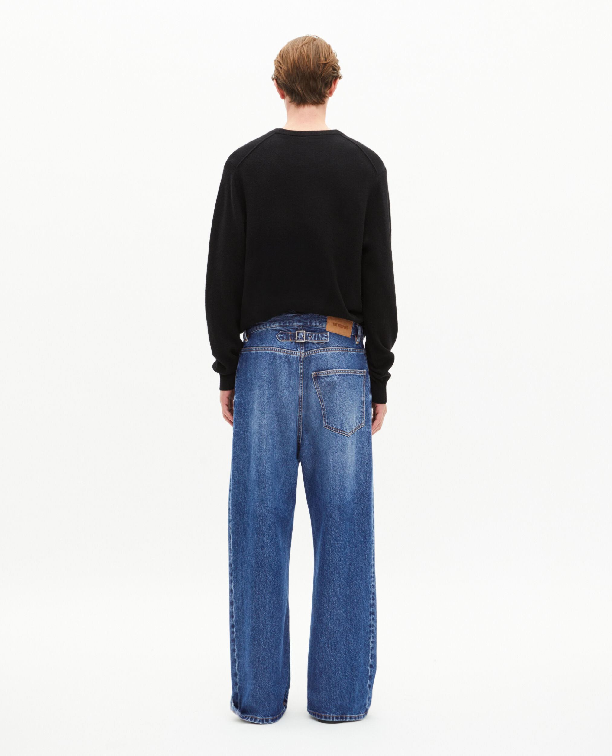 Jean large bleu foncé