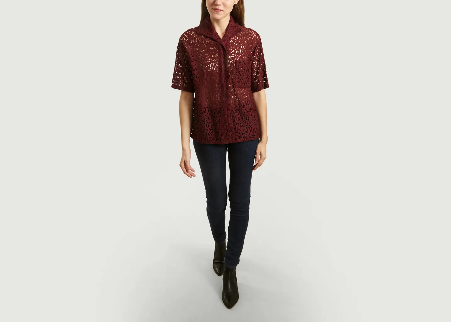 Chemisier Cuba Lace Manches Courtes Roseanna